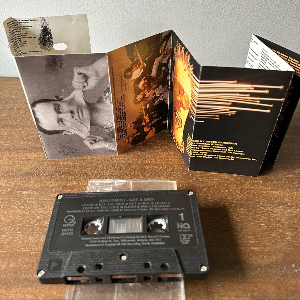 Aerosmith Cassette Tape Get A Grip - Picture 4 of 7